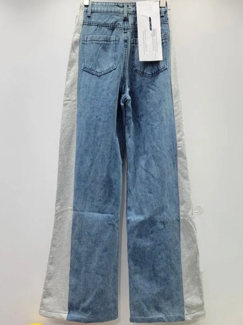 Silver straight jeans