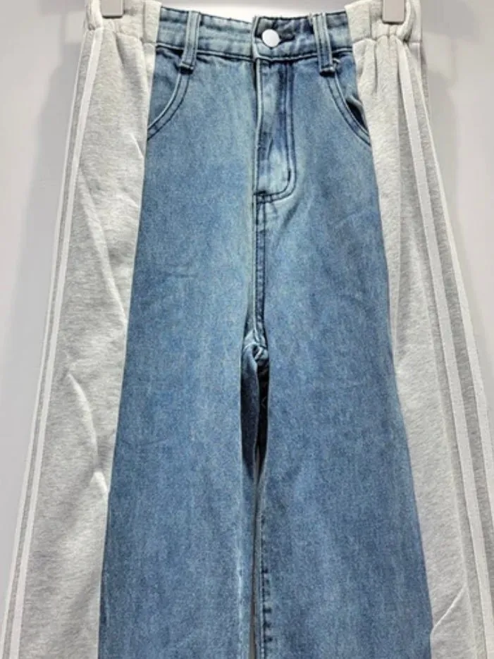 Silver straight jeans