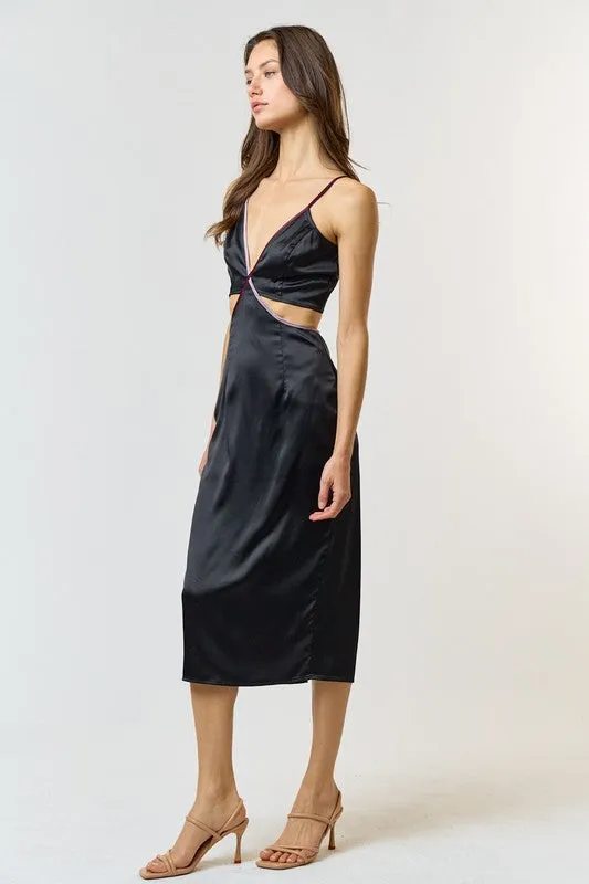 Sophie Cut Out Trim Dress