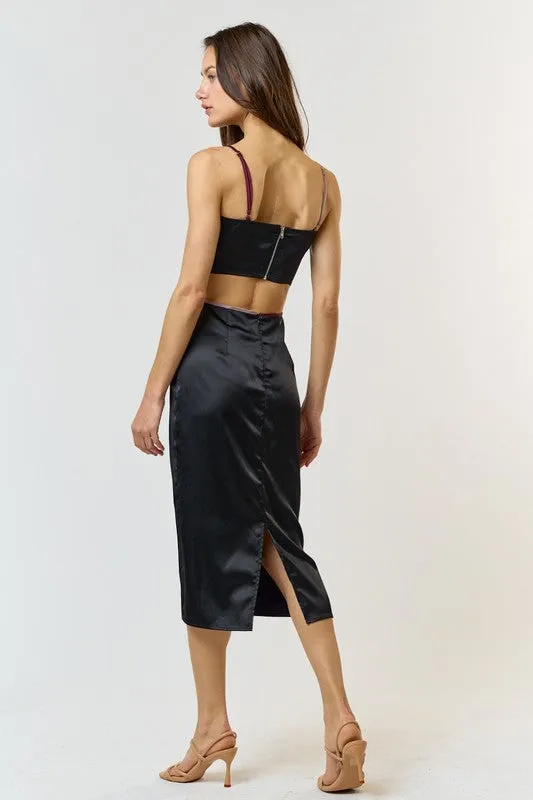 Sophie Cut Out Trim Dress