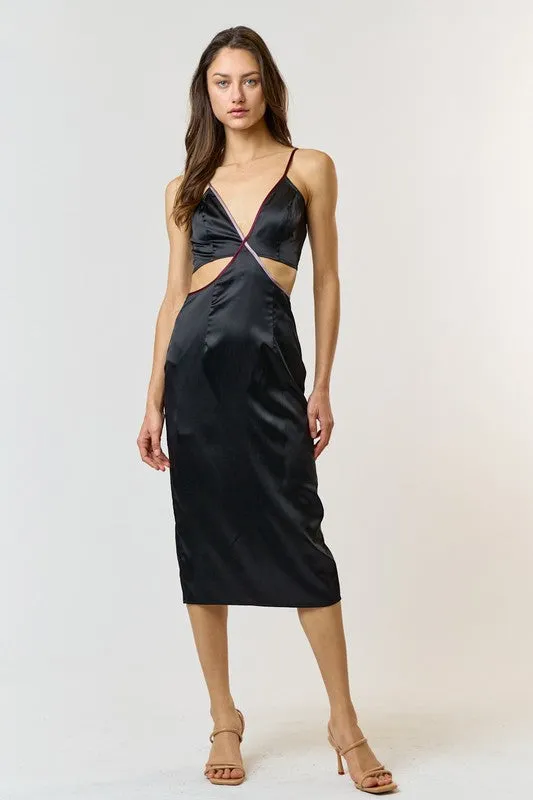 Sophie Cut Out Trim Dress