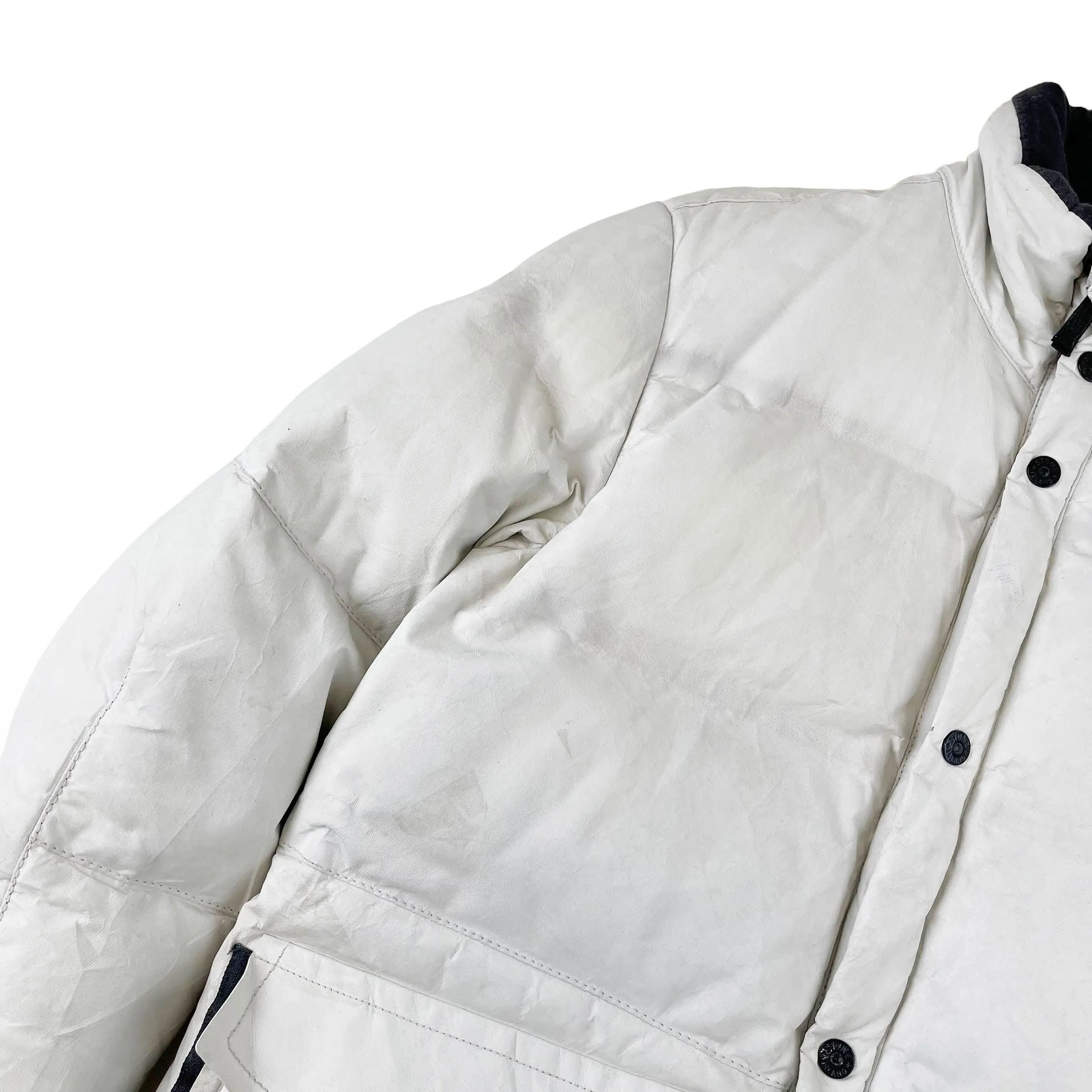 Stone island Featherweight Leather Down Jacket (M)