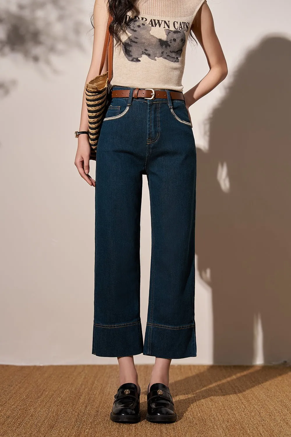 Straight Denim Jeans for Women