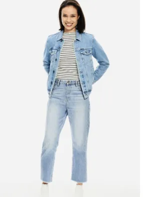 Straight Jeans Ragged Denim
