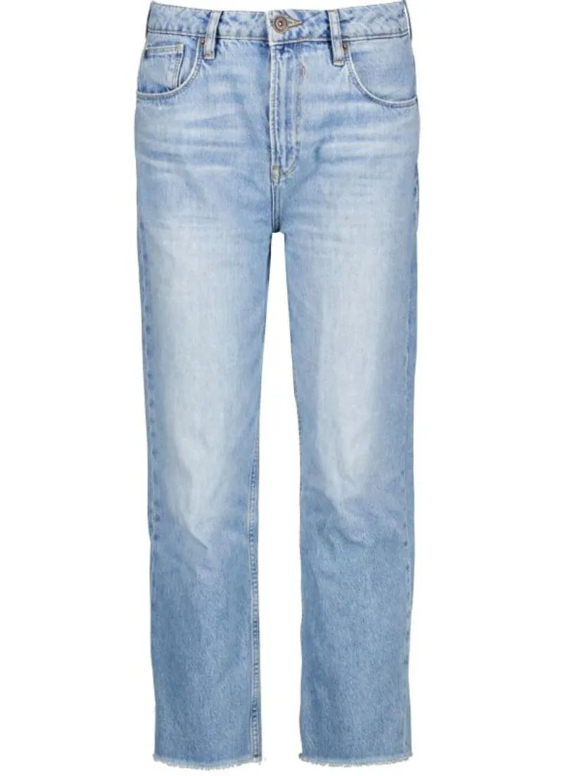 Straight Jeans Ragged Denim