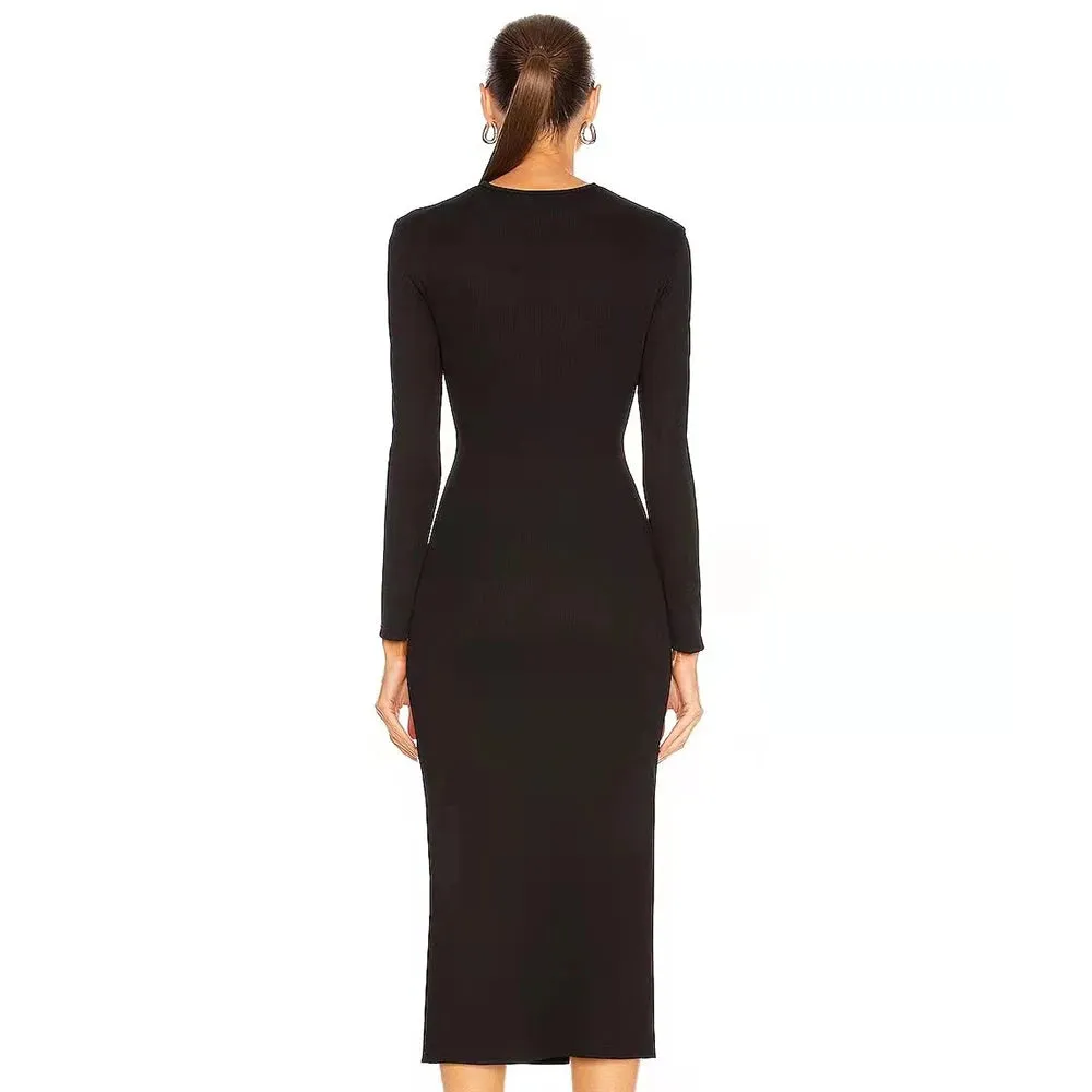 STROM HOLLOW OUT MIDI DRESS