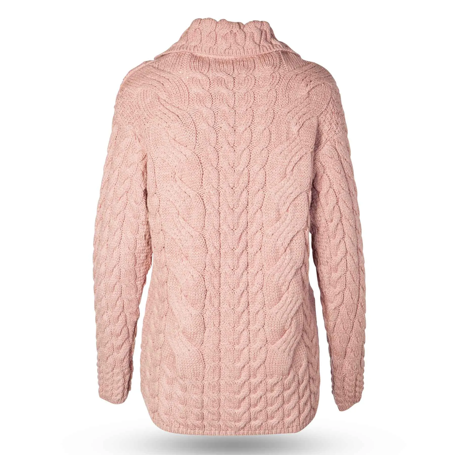 Supersoft Cable Aran Knit Cardigan, Lilac