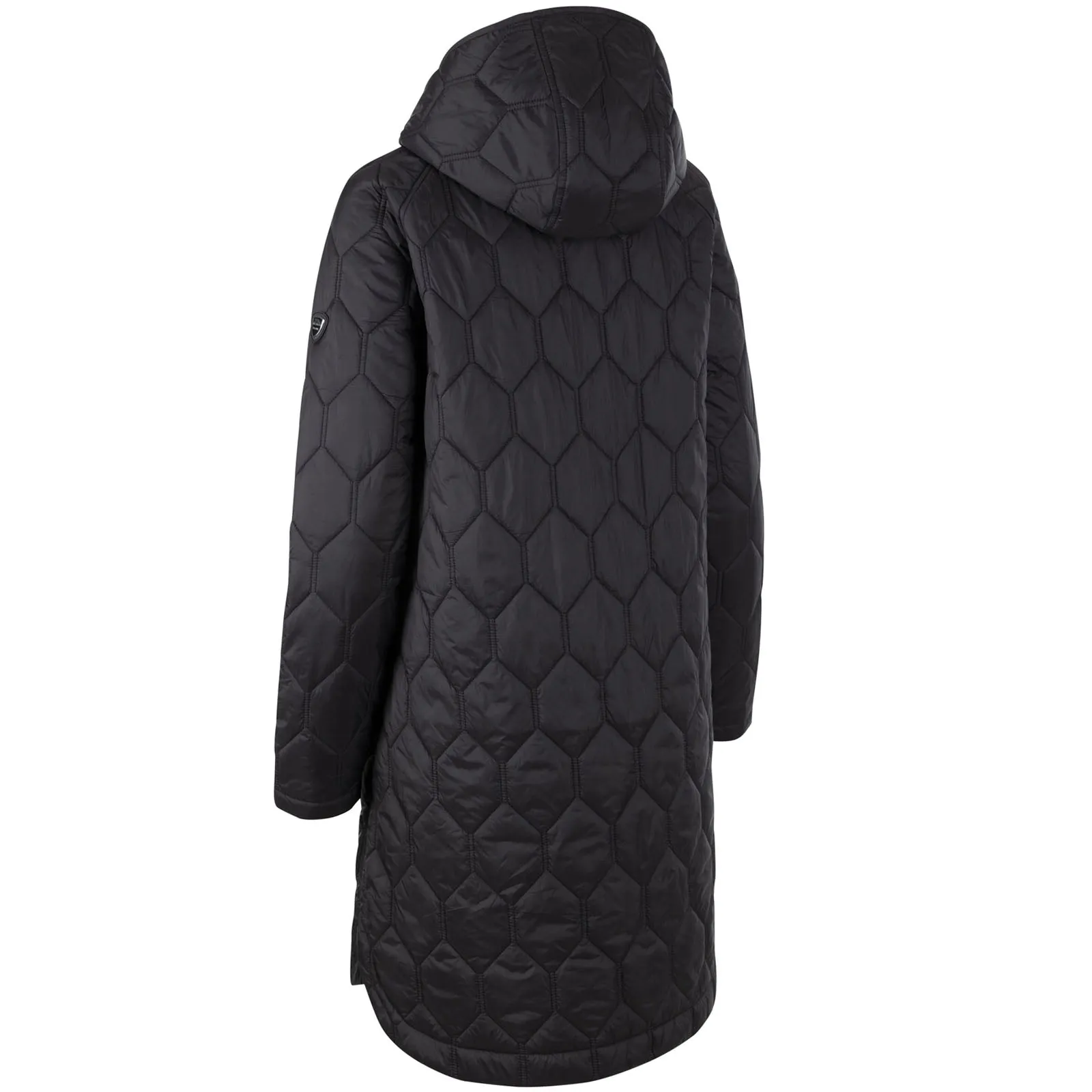 Trespass Womens Phase Hooded Longline Padded Jacket