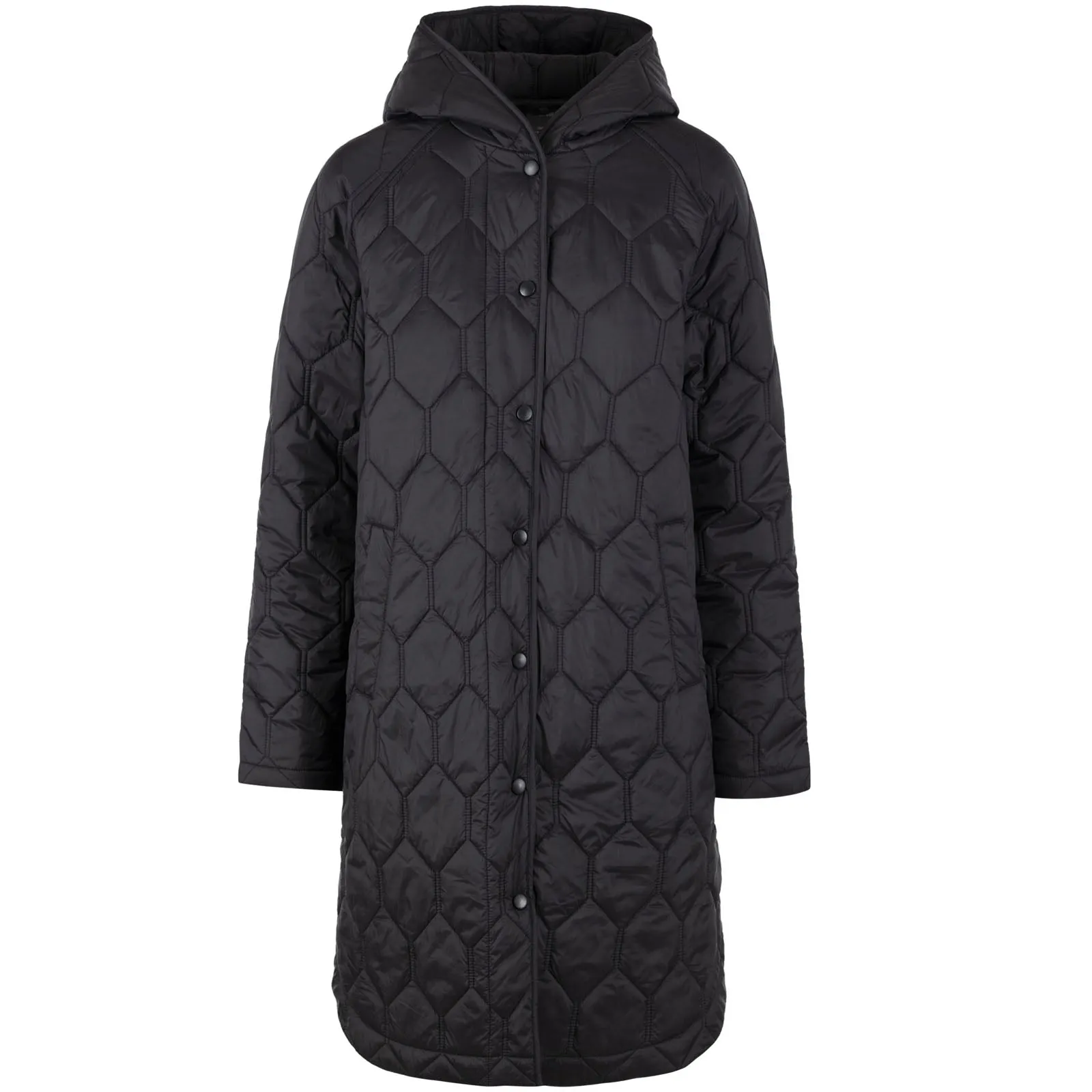 Trespass Womens Phase Hooded Longline Padded Jacket