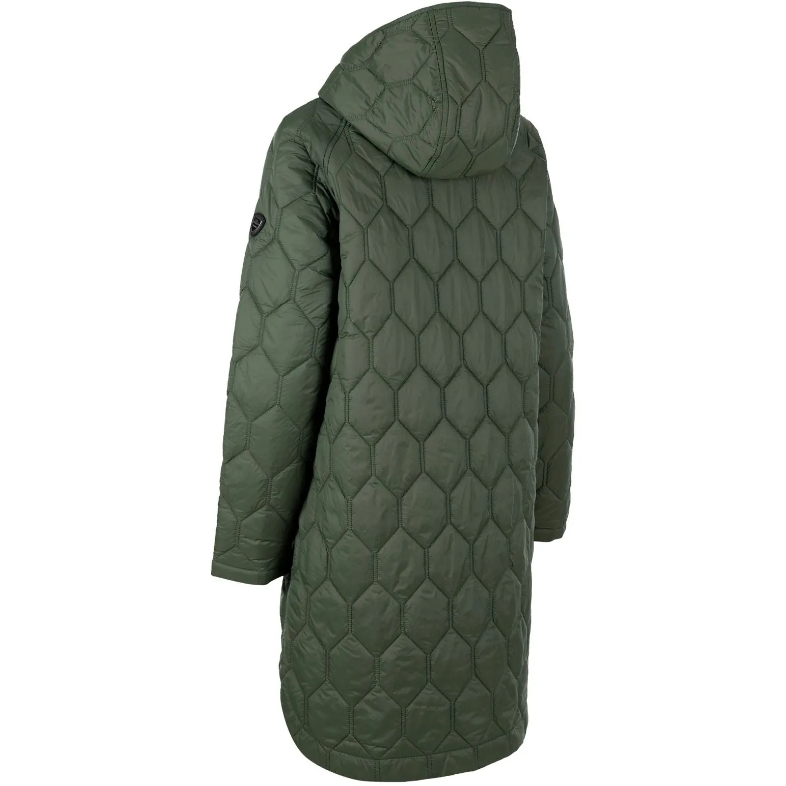 Trespass Womens Phase Hooded Longline Padded Jacket