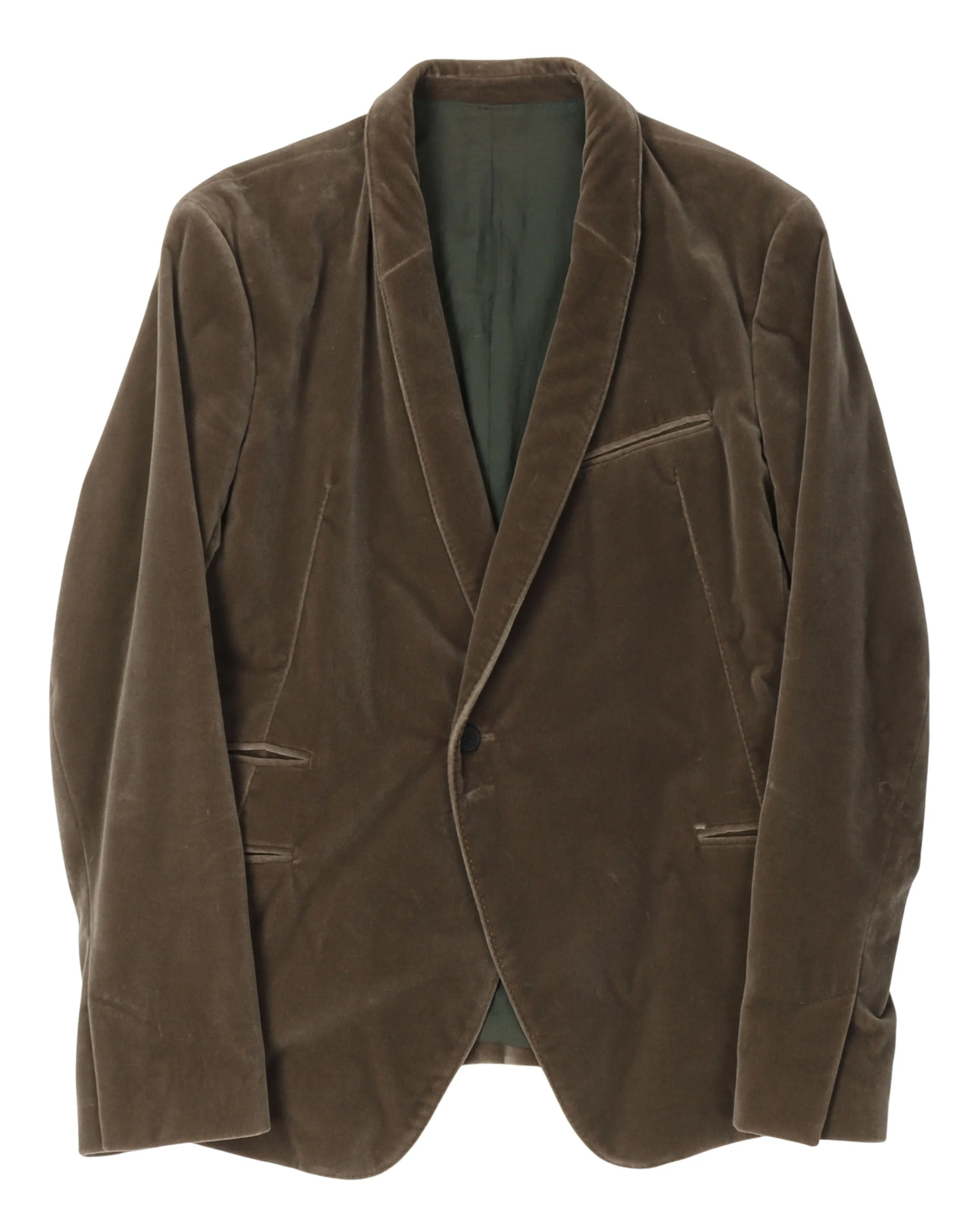 Velour Blazer Jacket