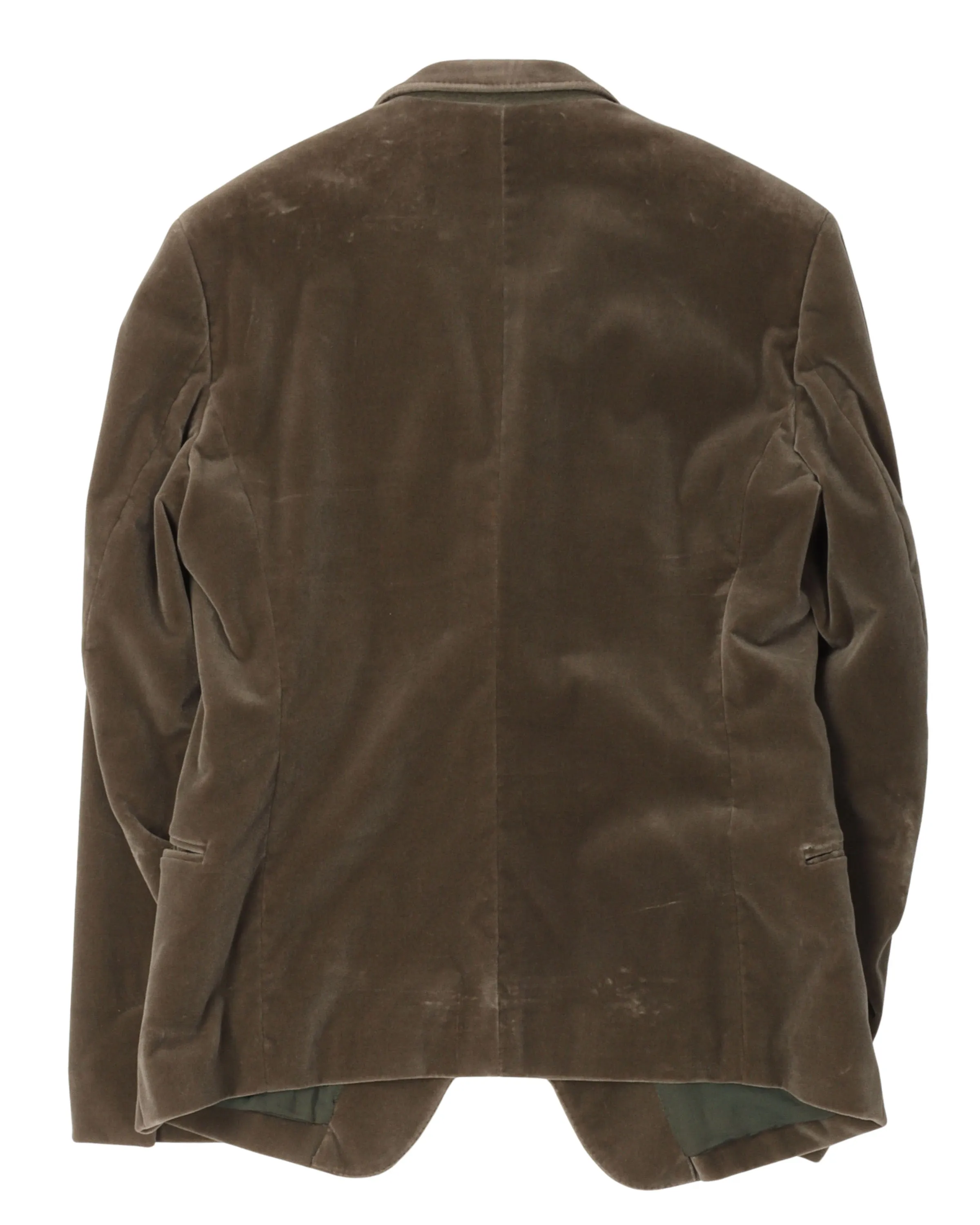 Velour Blazer Jacket
