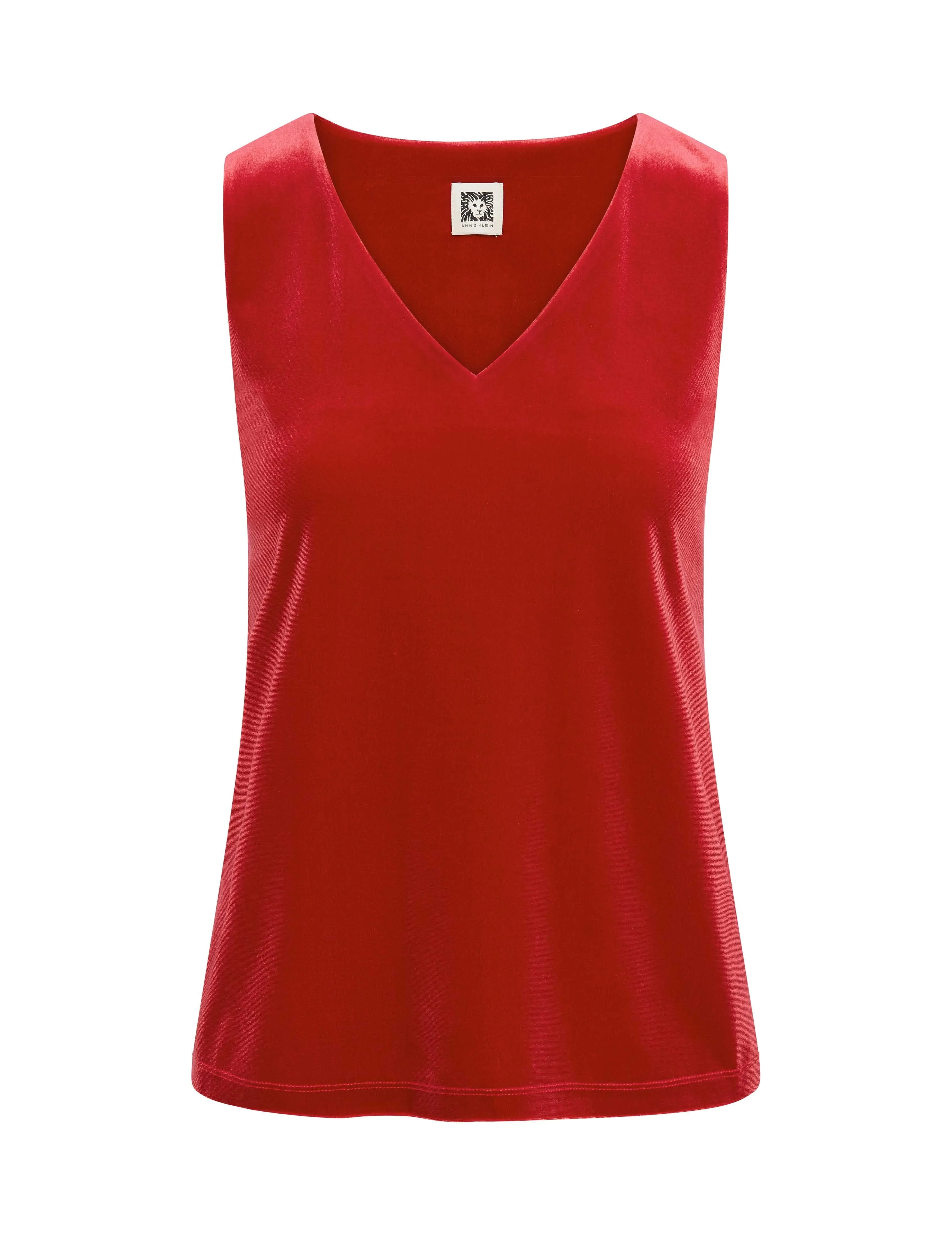 Velour V-Neck Stretch Tank- Sale