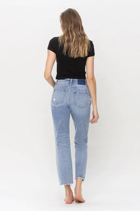 Vervet High Rise Rigid Straight Jeans