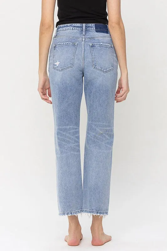 Vervet High Rise Rigid Straight Jeans