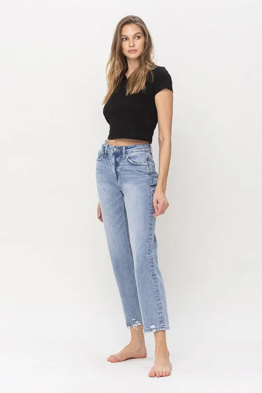 Vervet High Rise Rigid Straight Jeans