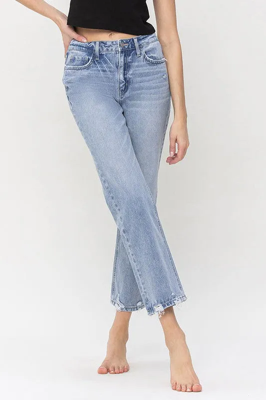 Vervet High Rise Rigid Straight Jeans