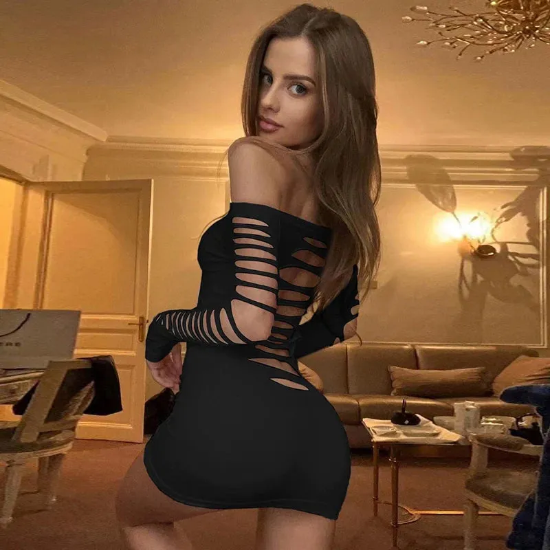 Vvsha Damaris Off-Shoulder Backless Dress