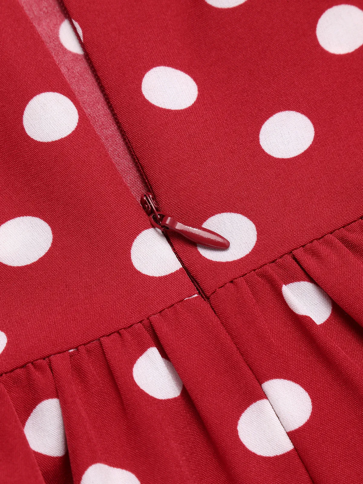 WENZELLA | RED POLKA DOT BACKLESS DRESS