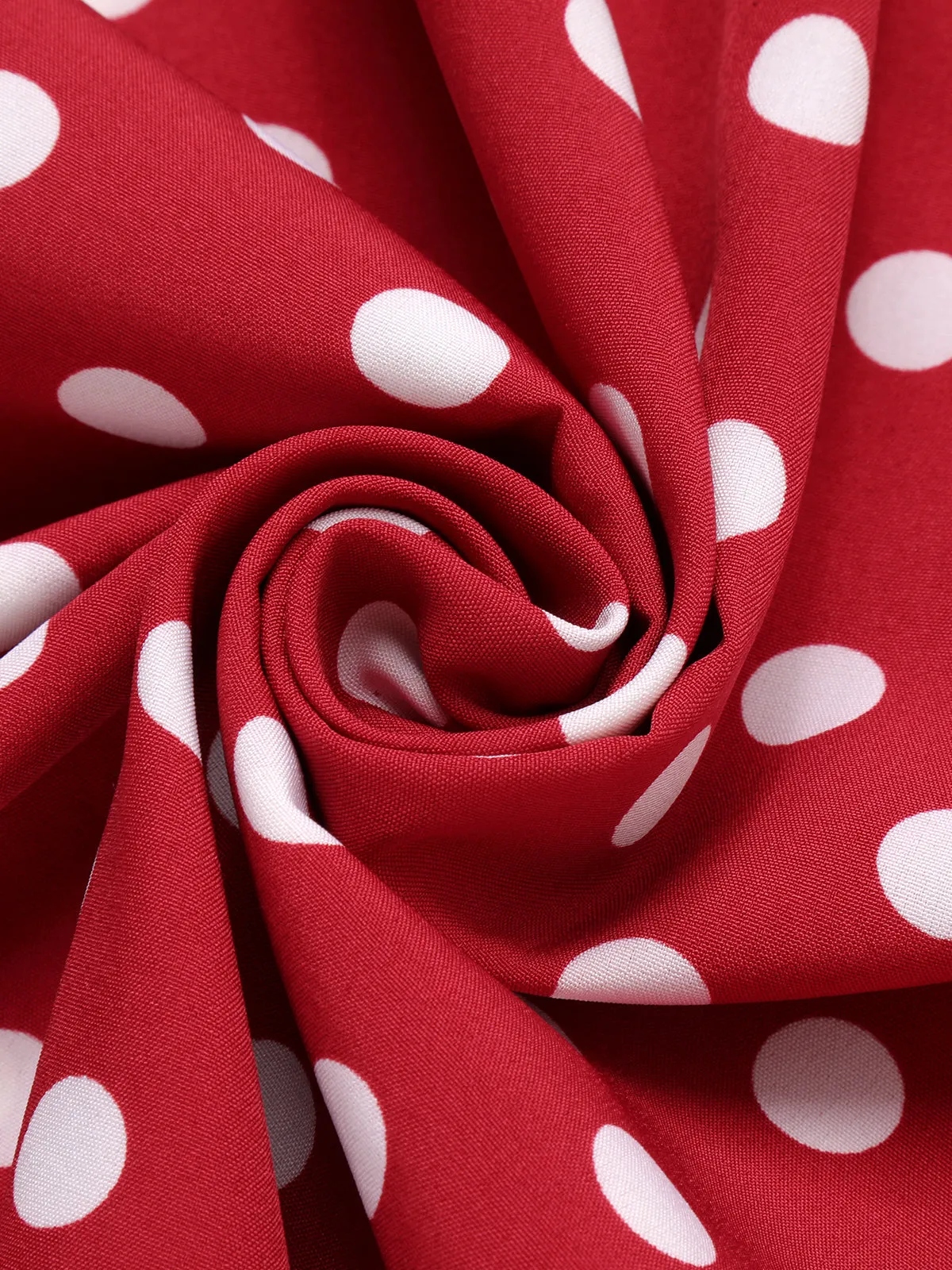 WENZELLA | RED POLKA DOT BACKLESS DRESS