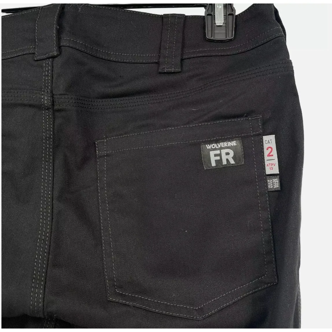 WOLVERINE Women's FR Flame Resistant Jeans Size 16 Black Mid Rise