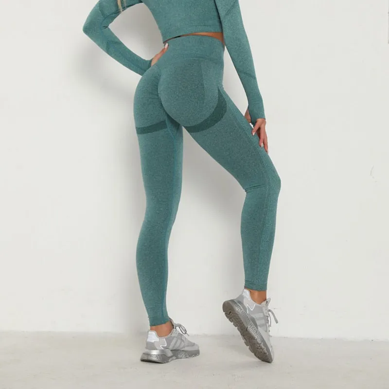 Women's High Waist Push Up Leggings | Yoga Fitness and Exercise Pants