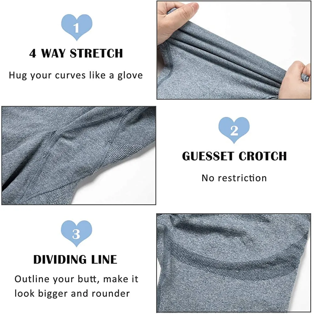 Women's High Waist Push Up Leggings | Yoga Fitness and Exercise Pants