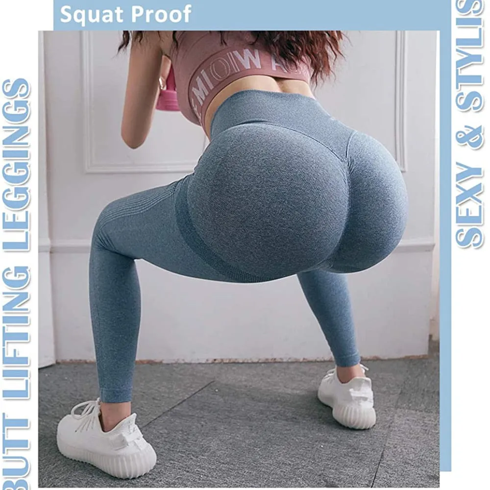 Women's High Waist Push Up Leggings | Yoga Fitness and Exercise Pants